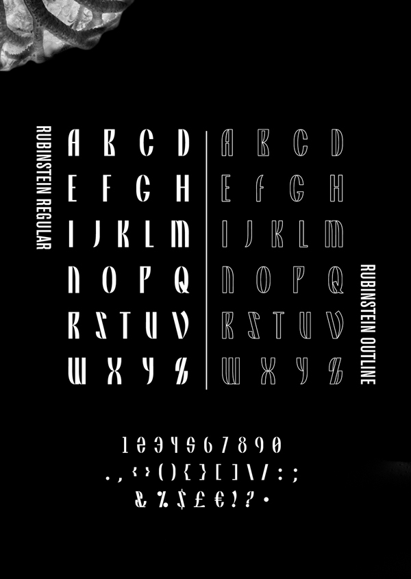 Rubinstein Font Letters