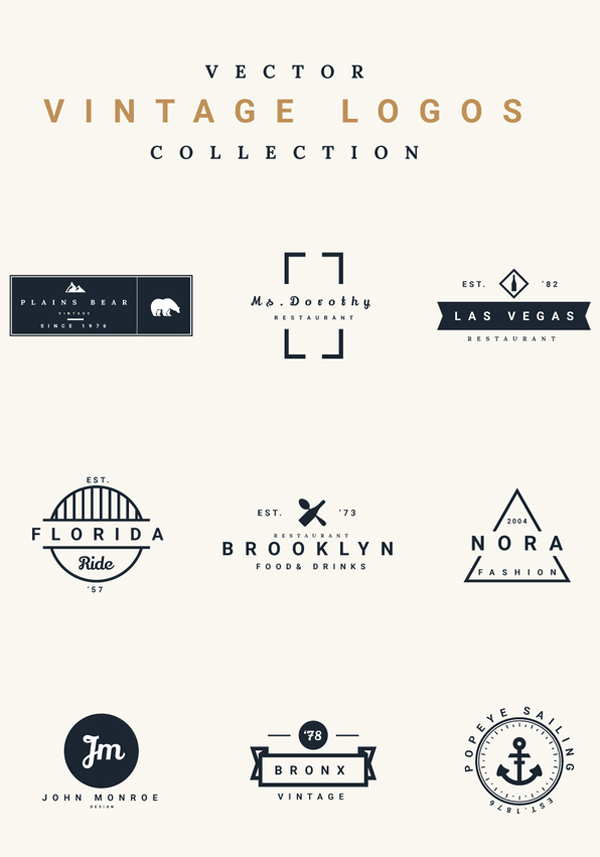 Free Vector Vintage Logos