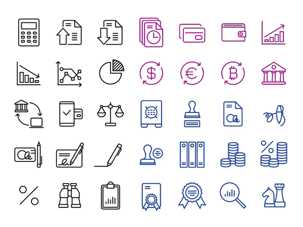 Beautiful Free Finance/Accounting 36 Icons