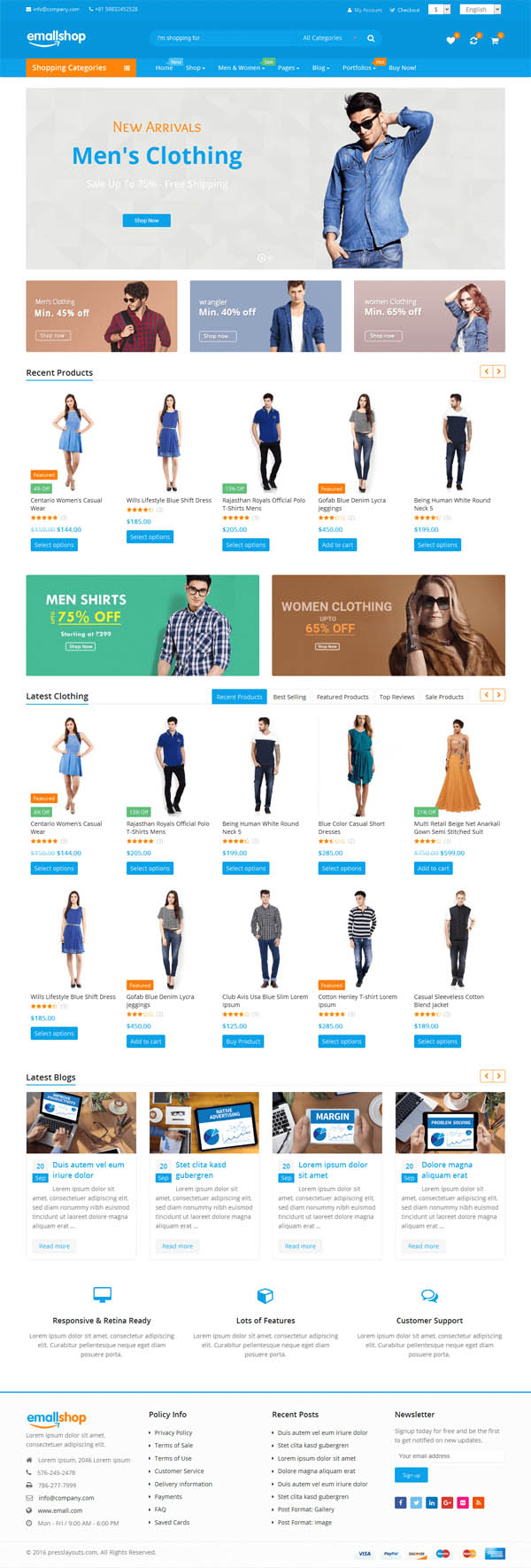 EmallShop – Responsive Multipurpose WooCommerce Theme