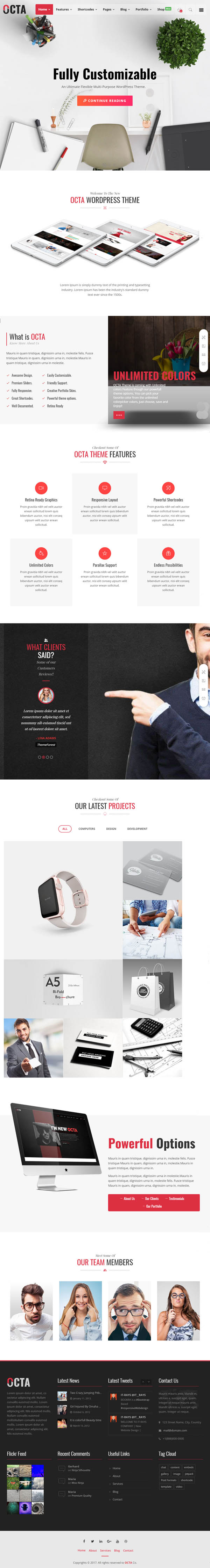 OCTA : Multipurpose WordPress Theme