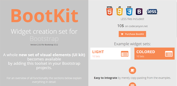 BootKit Widget Bootstrap