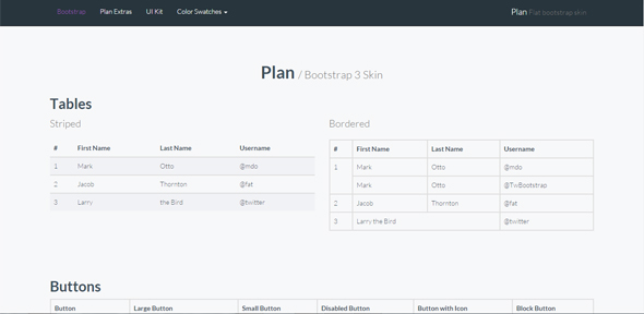 Plan Flat Bootstrap Skin