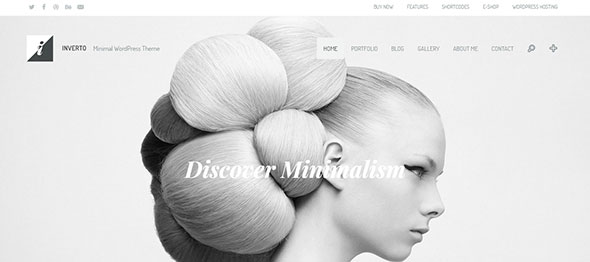 Inverto Minimal WordPress Theme Monochrome WordPress Themes 