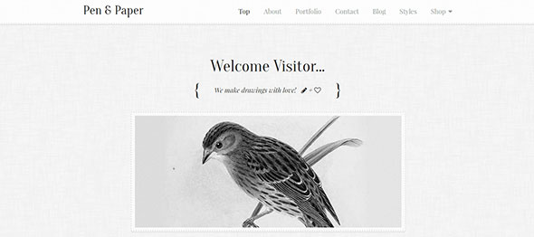 dabama WordPress Monochrome website