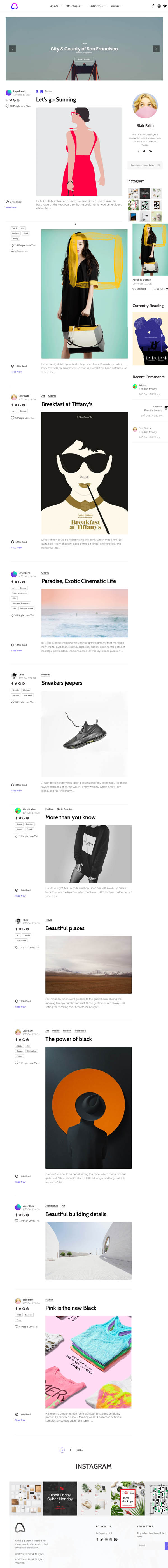 Alimo - Clean Responsive WordPress Blog Theme