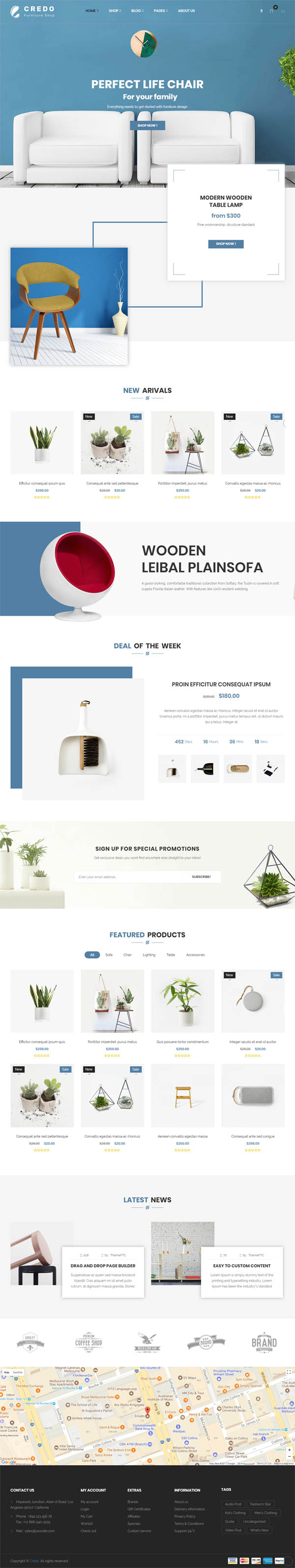 Credo - Furniture Responsive WooCommerce WordPress Theme