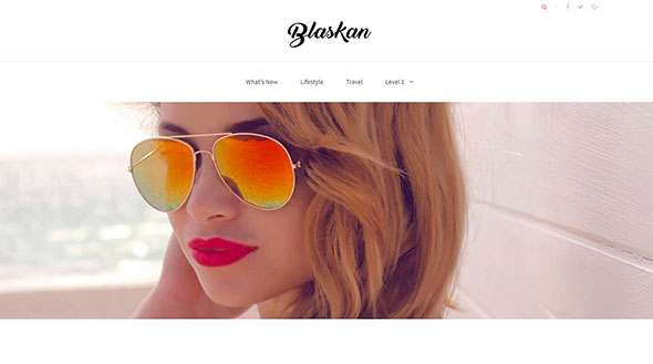 Blaskan Demo Free Responsive WordPress Template