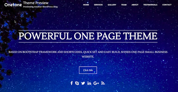 responsive onetone — Free WordPress Themes