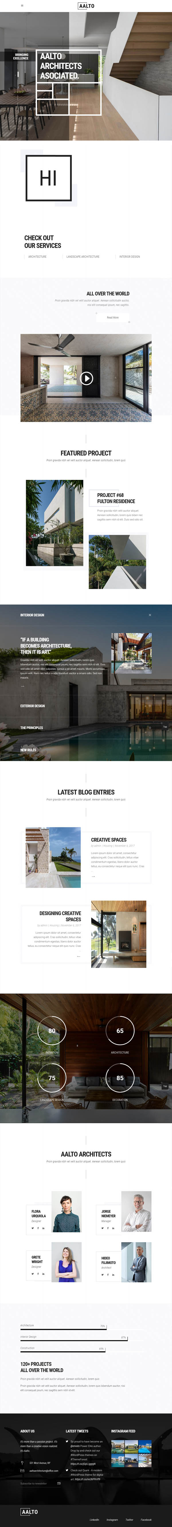 Aalto - A Refined Architecture and Interior Design Theme