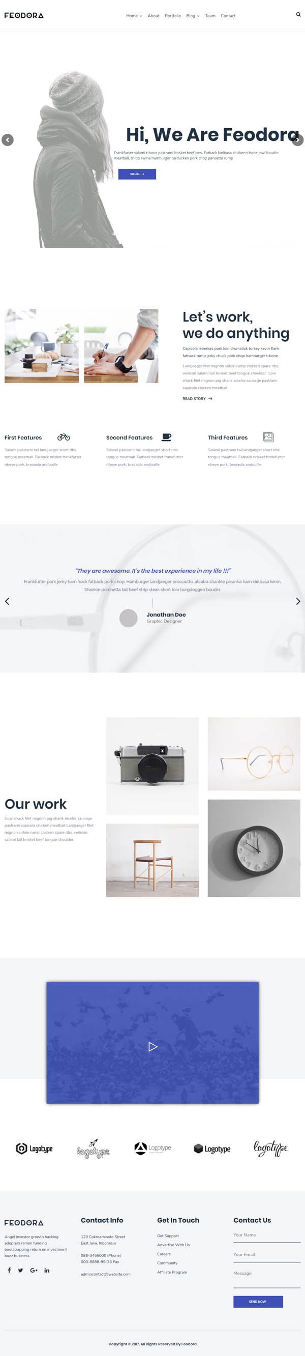 Feodora Creative WordPress Theme