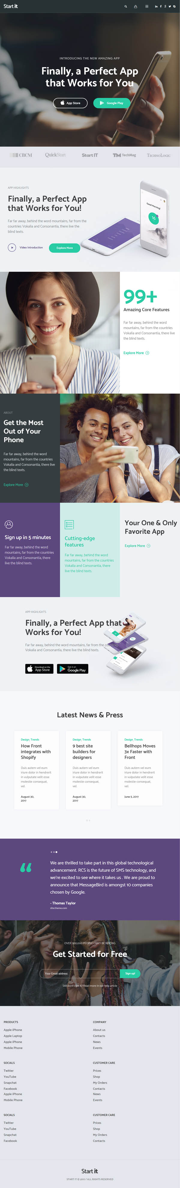 Start It - Technology & Startup WP Theme