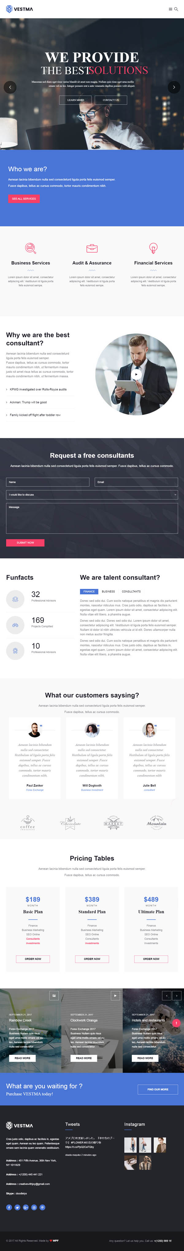 VestMa - Business, Consulting, Corporate WordPress Theme