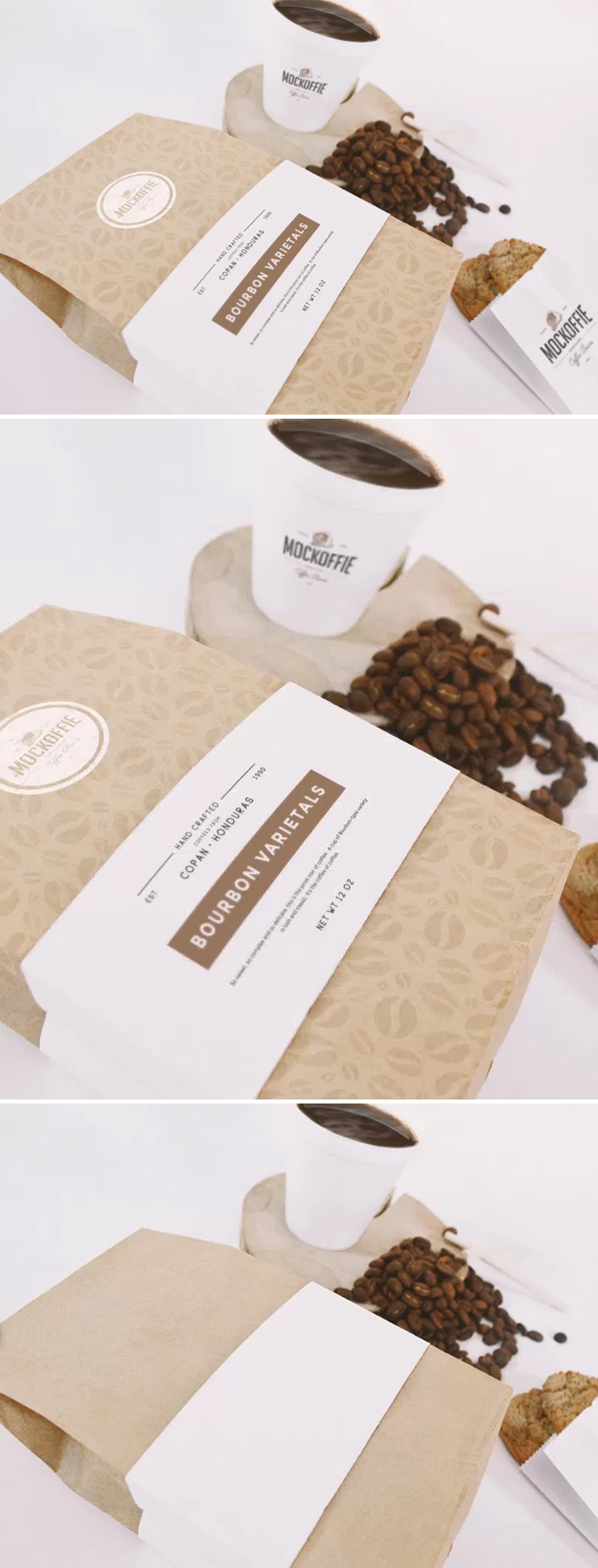 Free Coffee Bag And Cup Mockup