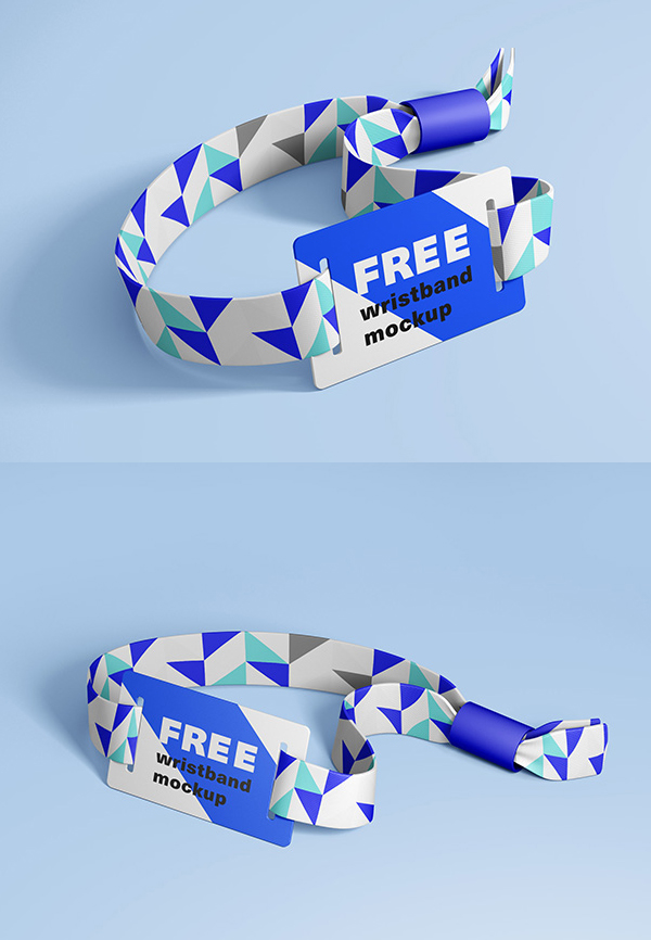 Free RFID Wristband Mockup Templates