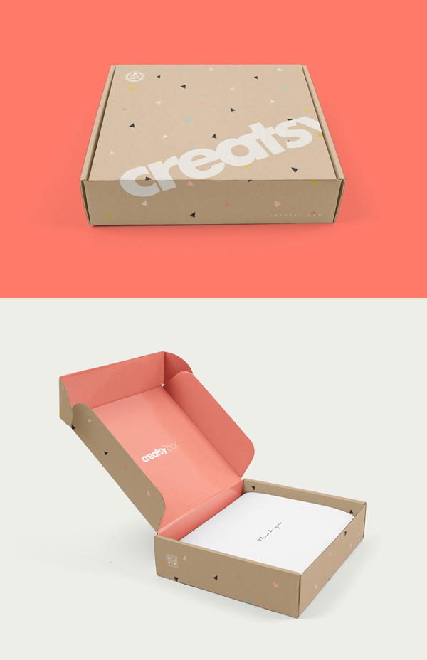 Free Mailing Box PSD MockUp