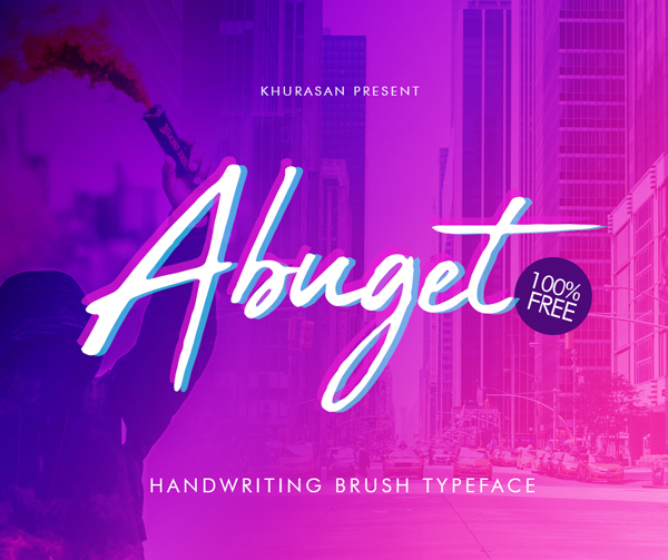 Abuget Brush Free Font