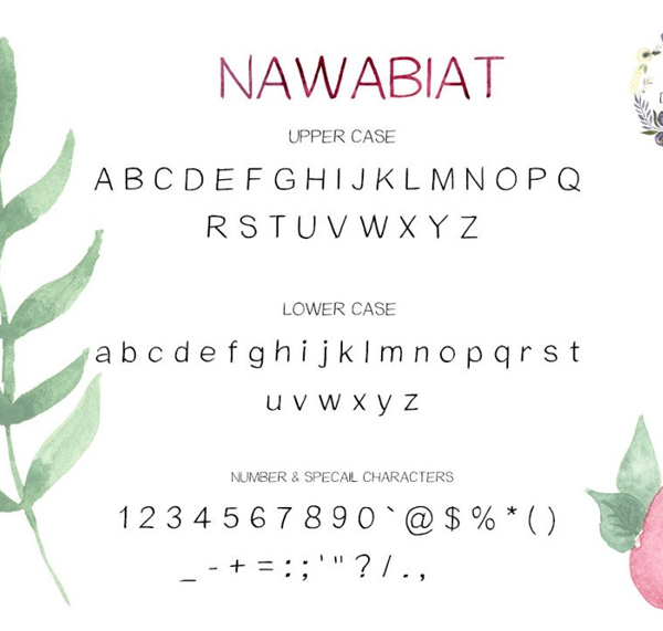 Nawabiat Handwriting Font Free Download