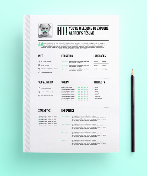 Free Resume/CV Template 