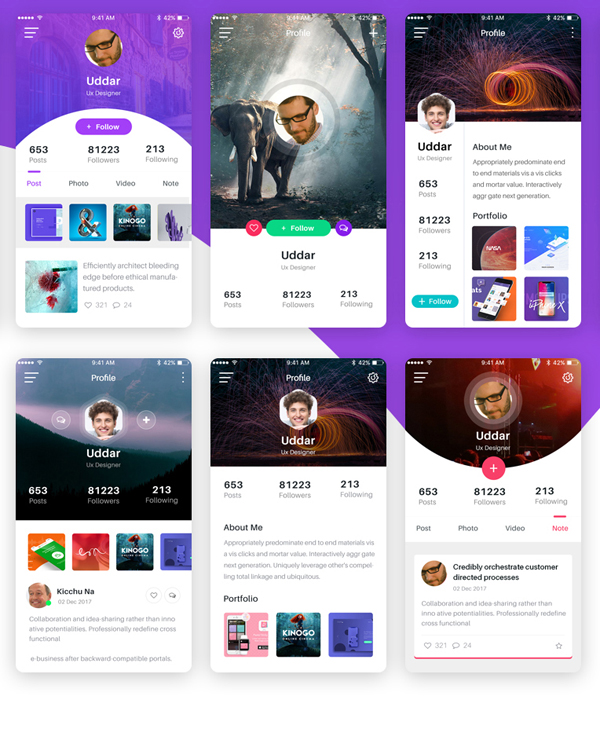 BAS UI Kit Free PSD Download