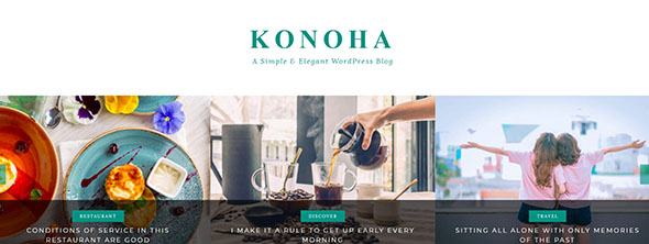 Konoha - A Simple & Elegant WordPress Blog Theme