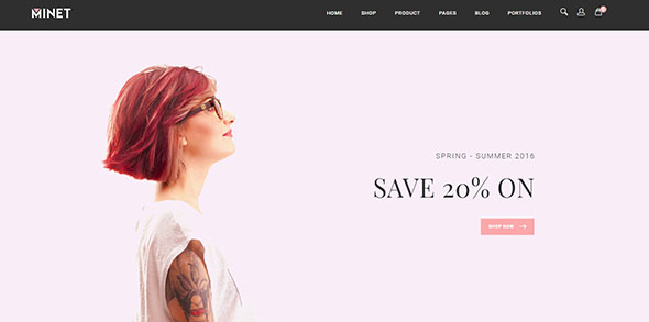 Minet Simple WordPress Theme