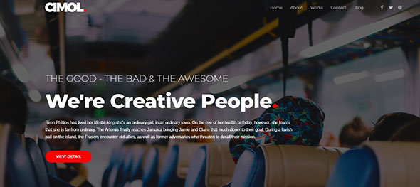 Cimol – Creative Portfolio Theme Simple to Use