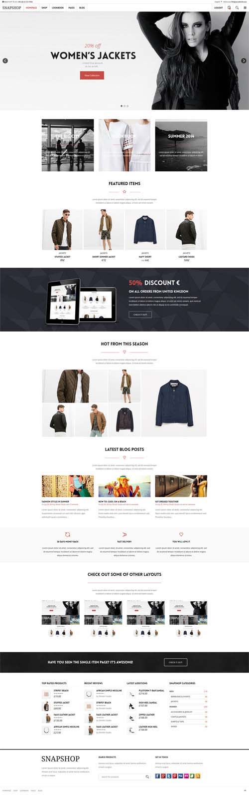 Snapshop – Responsive WooCommerce WordPress Theme