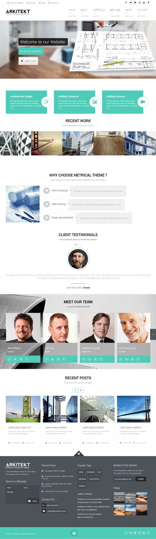 Arkitekt – Premium Architecture WordPress Theme