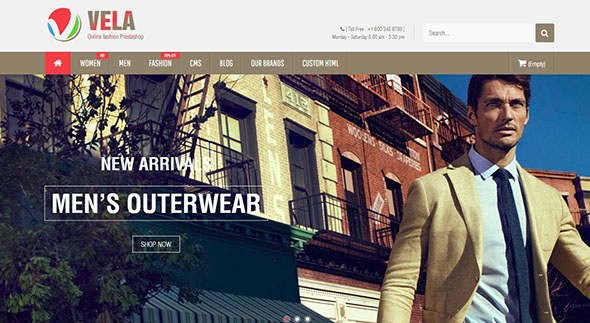 Vela - Ecommerce Website Template