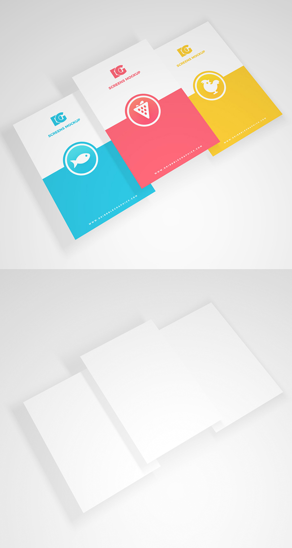 Free Screens Mockup PSD Template