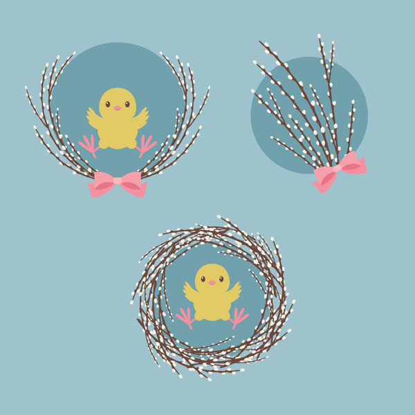 How to Create an Illustration of Pussy Willow With a Chick in Adobe Illustrator