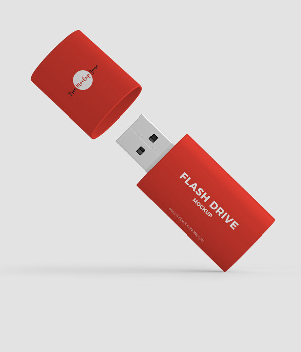 Free Flash Drive Mockup