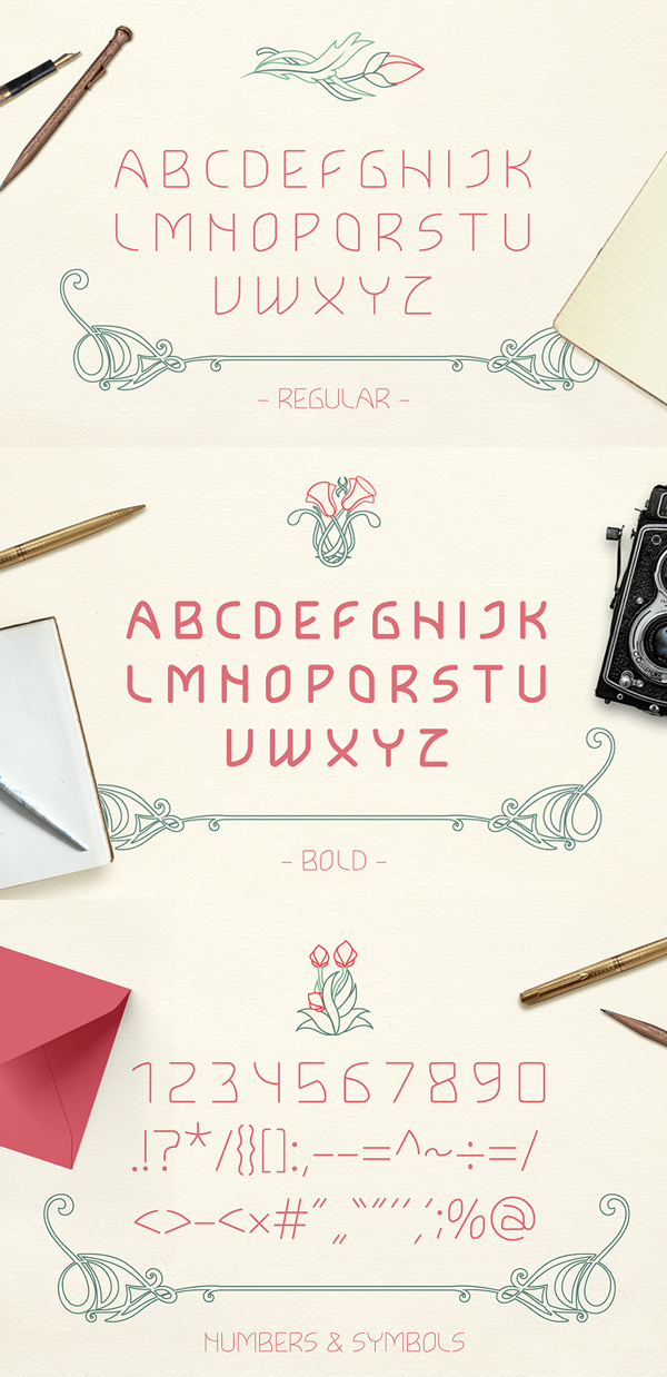 Lokka Font Letters