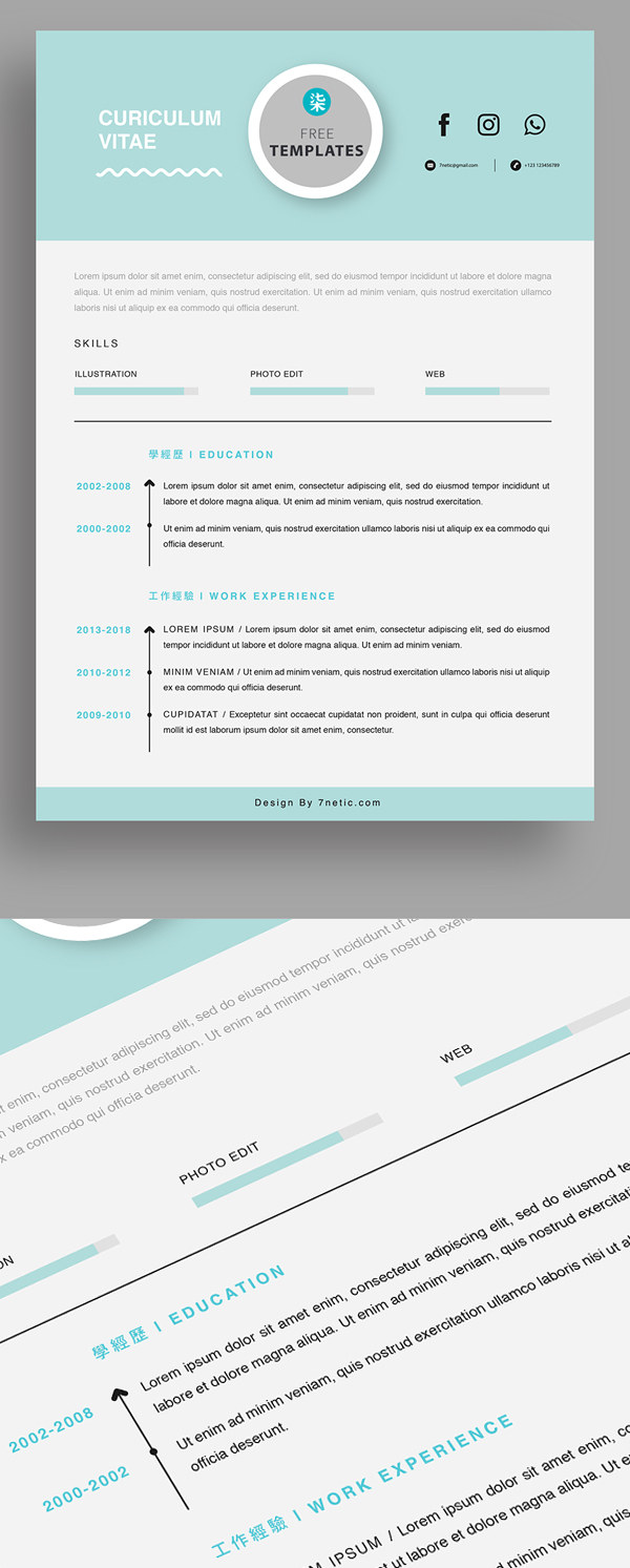 25 Fresh Free Professional Resume Templates - 12