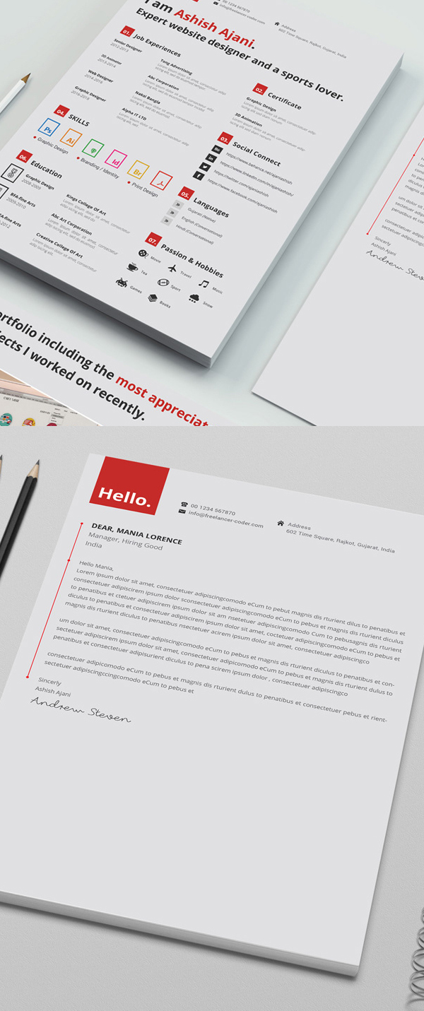 25 Fresh Free Professional Resume Templates - 18