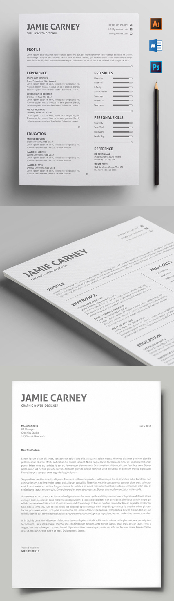 25 Fresh Free Professional Resume Templates - 2