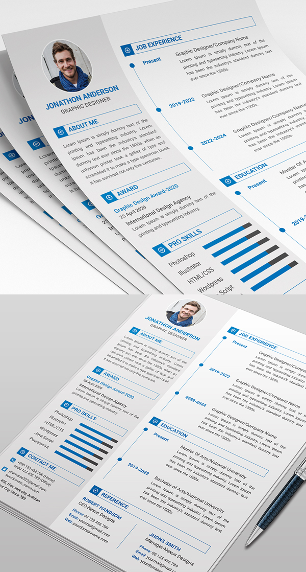 25 Fresh Free Professional Resume Templates - 23