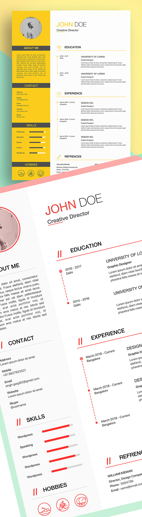 25 Fresh Free Professional Resume Templates - 6