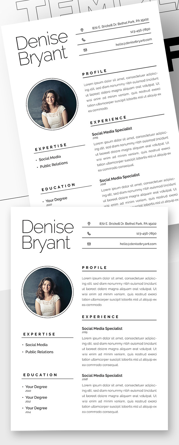 25 Fresh Free Professional Resume Templates - 7