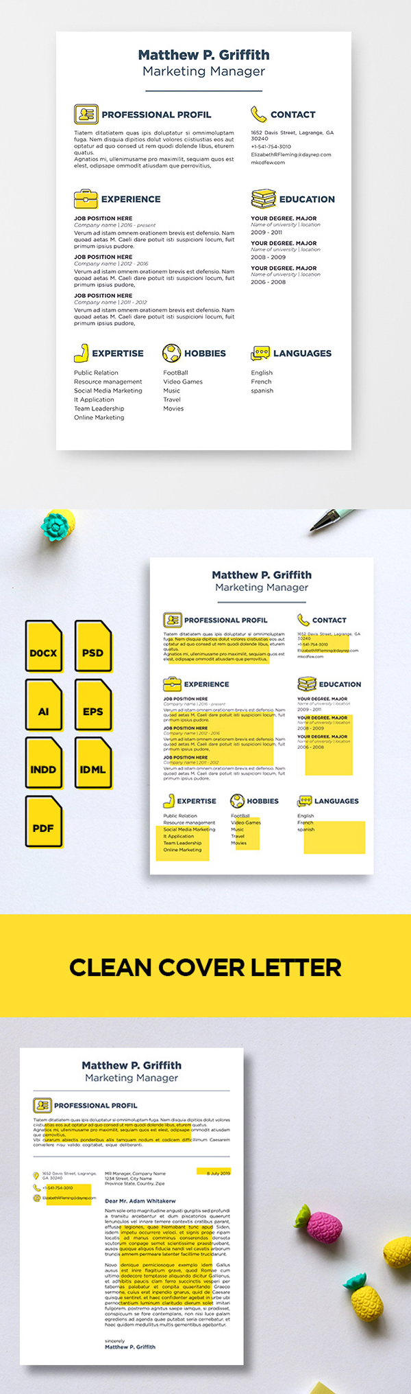 25 Fresh Free Professional Resume Templates - 9