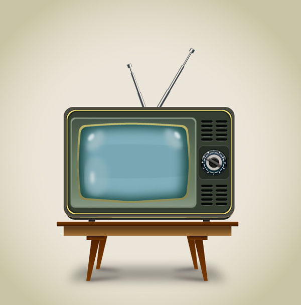 Create a Vintage Television In Adobe Illustrator Tutorial