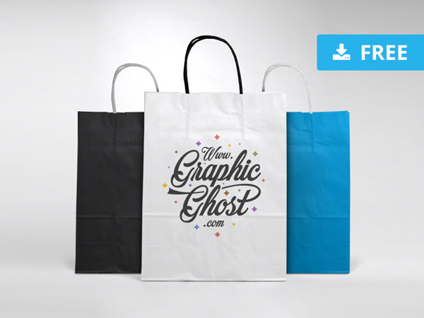 Free Paper Bag Mockup PSD Template