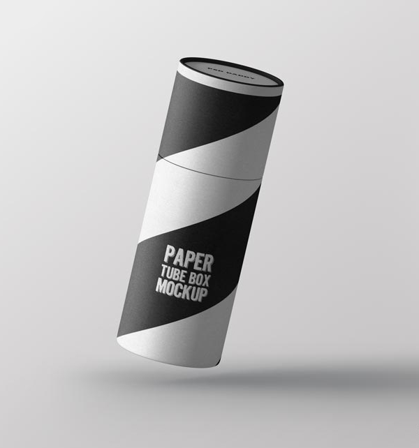 Paper Tube Box Mockup