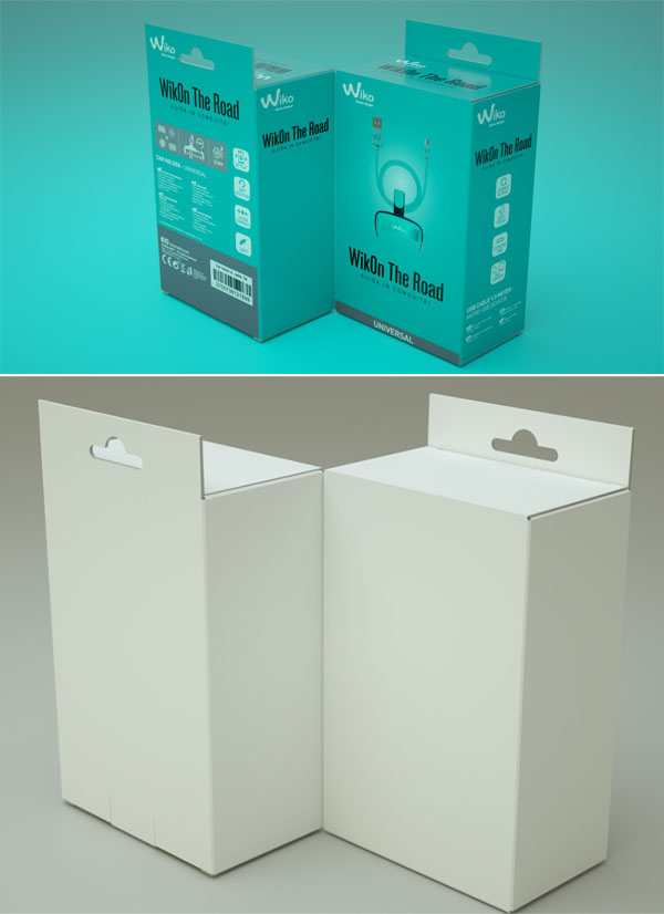 Free Hanging Box Mockup