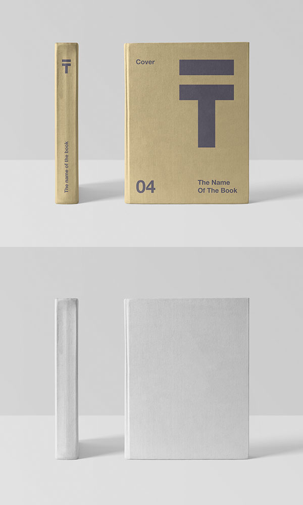 Free Realistic Book Cover Mockup