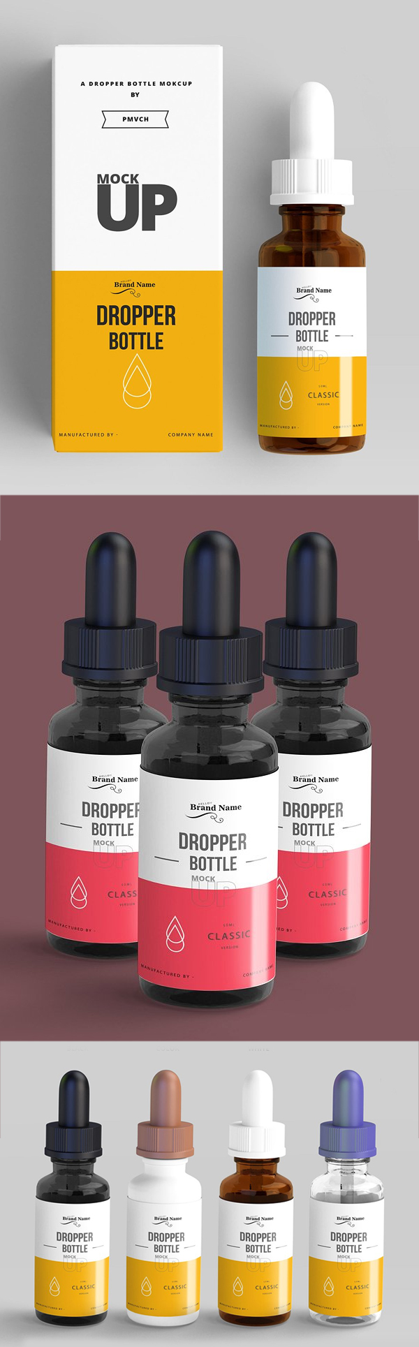 Dropper Bottle Mockups