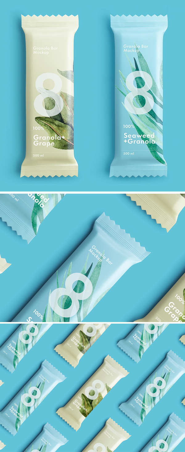 Granola Bar Mockup