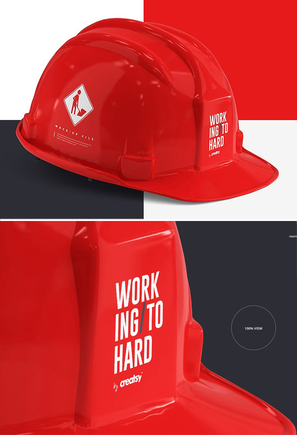 Hard Hat Mockup Set