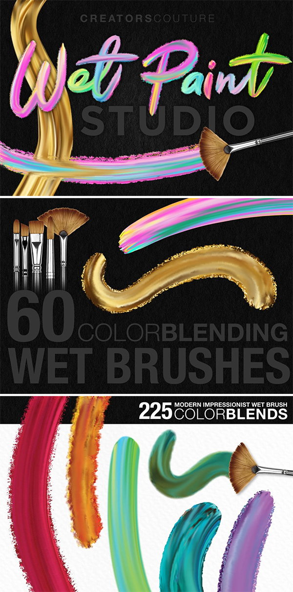 Wet Paint Photoshop Brush Studio